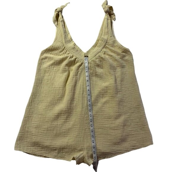 Judith March Cream‎ Color Lined Sleeveless Romper Sz Medium - Picture 4 of 8